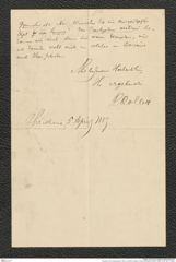 Nachlass Franz Steindachner, Brief von Robert Collett an Franz Steindachner (05.04.1889), Inv.Nr. 84.01, Seite 2